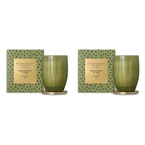 Peppermint Grove Passionfruit & Lime Limited Edition Scented Soy Pack of 2