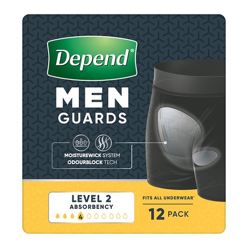 Depend Guard Level 2 Men 12 Pack x 2
