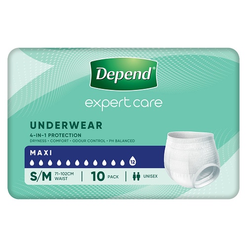 Depend Underwear Maxi Medium 10 Pack x 4