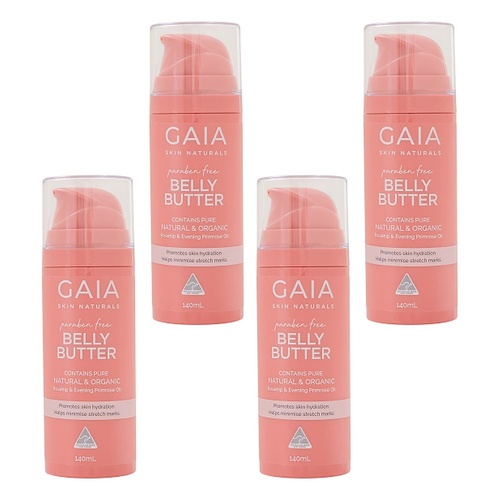 GAIA Skin Naturals Belly Butter 140mL Pack of 4