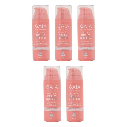 GAIA Skin Naturals Belly Butter 140mL Pack of 5
