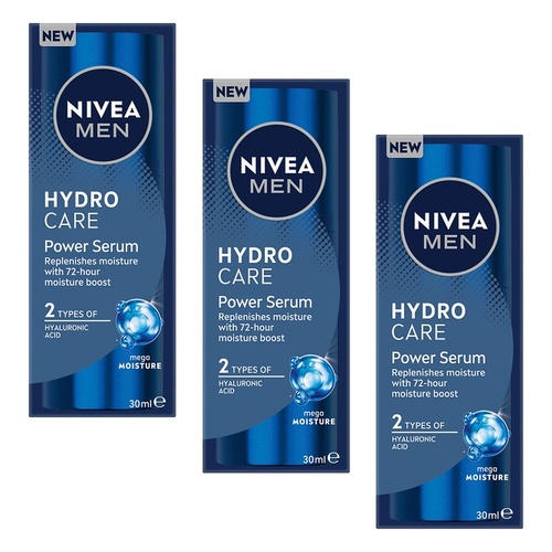 NIVEA Men Hydro Care Power Serum 30mL Pack of 3
