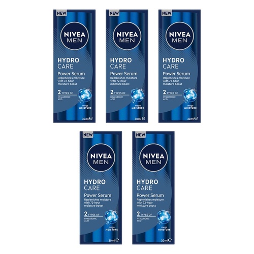NIVEA Men Hydro Care Power Serum 30mL Pack of 5