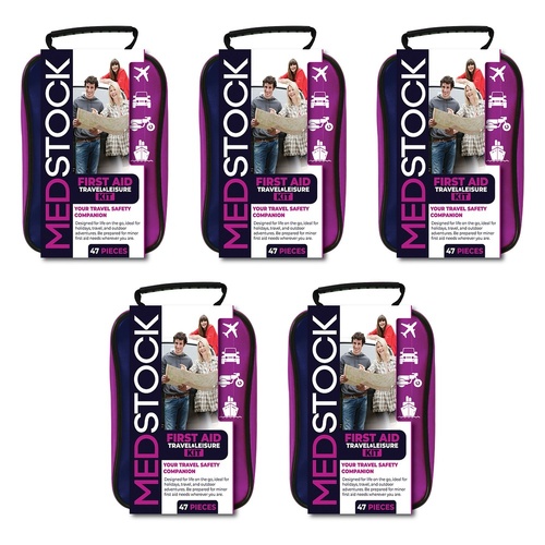 Medstock First Aid Kit Travel & Leisure Pack of 5