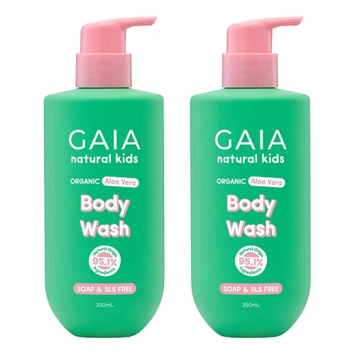 GAIA Natural Kids Body Wash 350mL Pack of 2