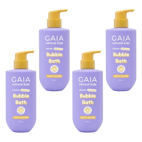 GAIA Natural Kids Bubble Bath 350mL Pack of 4
