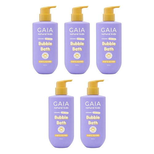 GAIA Natural Kids Bubble Bath 350mL Pack of 5