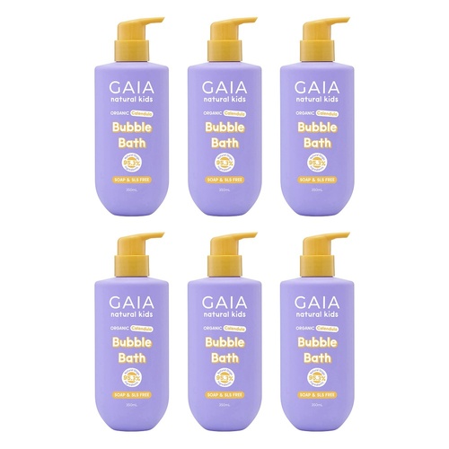 GAIA Natural Kids Bubble Bath 350mL Pack of 6