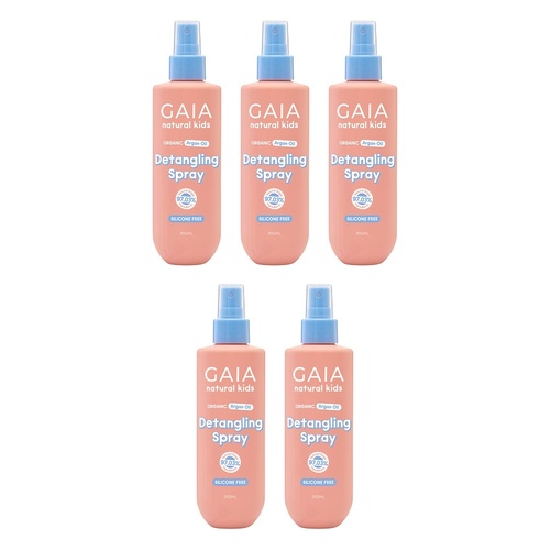 GAIA Natural Kids Detangling Spray 200mL Pack of 5
