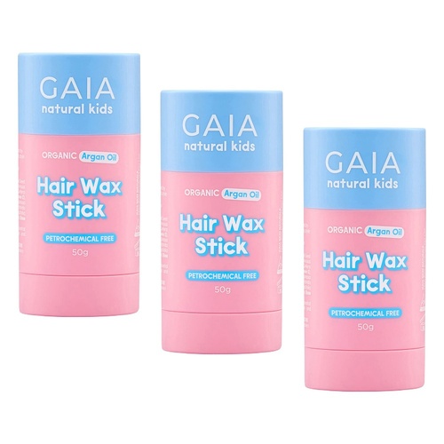 GAIA Natural Kids Hair Wax Stick 50g Pack of 3