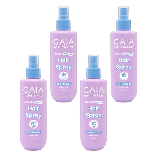 GAIA Natural Kids Hair Spray 200mL Pack of 4