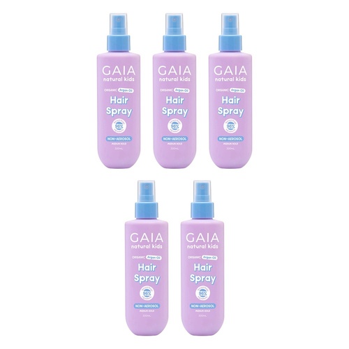GAIA Natural Kids Hair Spray 200mL Pack of 5