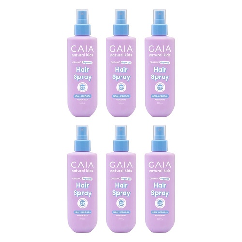 GAIA Natural Kids Hair Spray 200mL Pack of 6