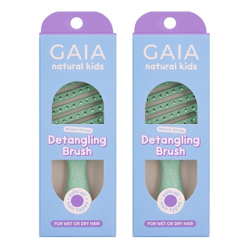 GAIA Natural Kids Detangling Brush Pack of 2