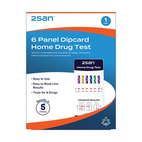 2San 6 Panel Dipcard Home Drug Test