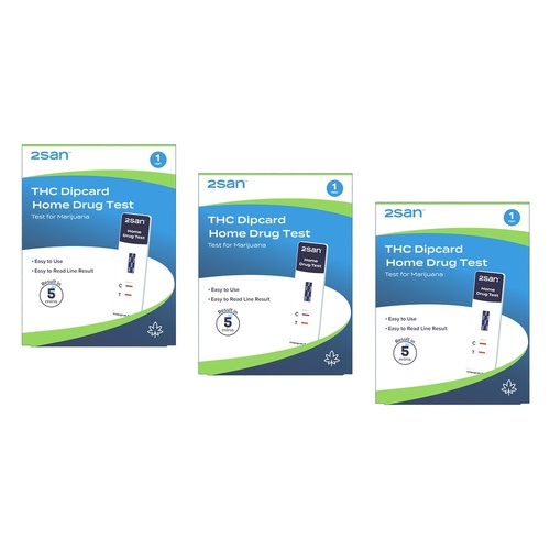 2San Marijuana Rapid Test Panel Urine Pack of 3