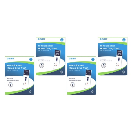 2San Marijuana Rapid Test Panel Urine Pack of 4