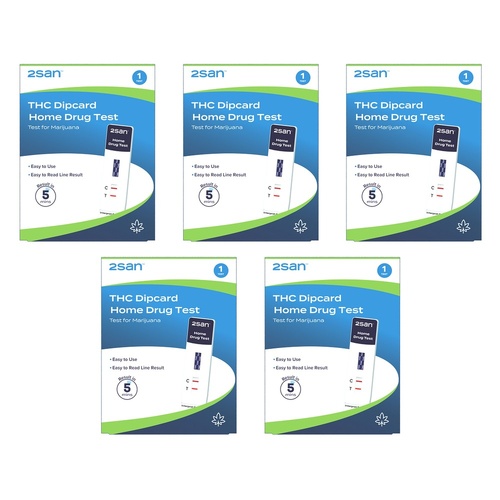 2San Marijuana Rapid Test Panel Urine Pack of 5