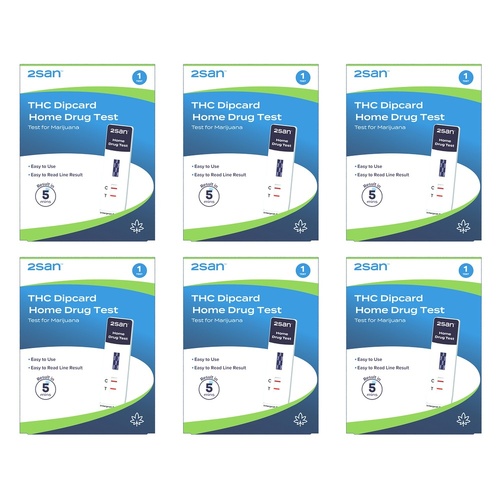 2San Marijuana Rapid Test Panel Urine Pack of 6