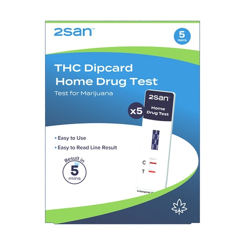 2San Marijuana Rapid Test Panel Urine 5 Pack