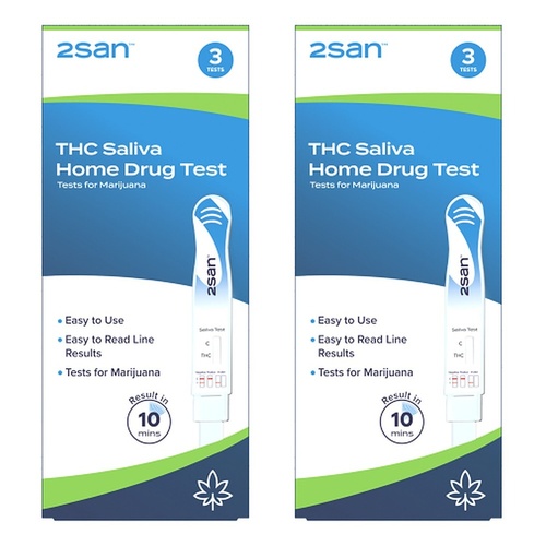 2San Marijuana Saliva Test Stick 3 Pack Bundle of 2