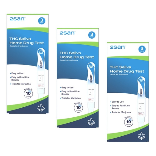 2San Marijuana Saliva Test Stick 3 Pack Bundle of 3