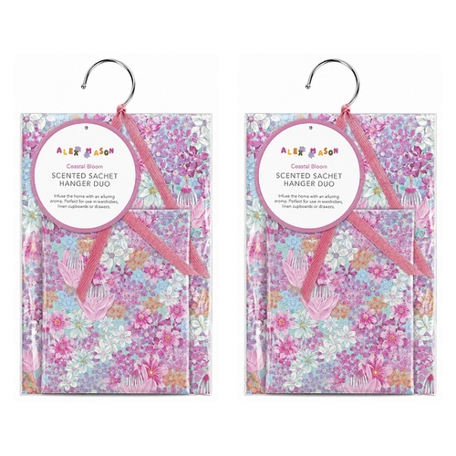 Alex Mason Scented Sachet Hanger Duo Floral 2 Piece Set Pack of 2