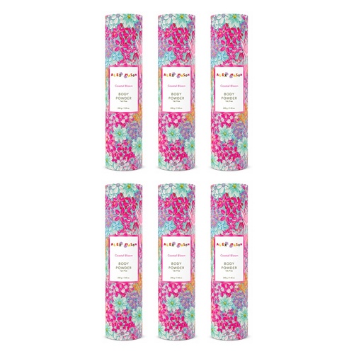 Alex Mason Body Powder Floral 200g Pack of 6