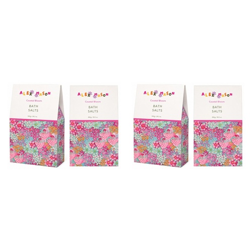 Alex Mason Bath Salts Floral 800g Pack of 2