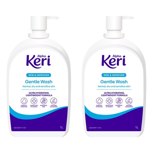 Alpha Keri Hydrating Gentle Wash 1L Pack of 2