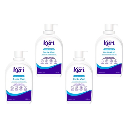 Alpha Keri Hydrating Gentle Wash 500mL Pack of 4