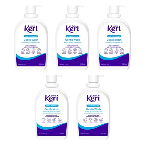Alpha Keri Hydrating Gentle Wash 500mL Pack of 5