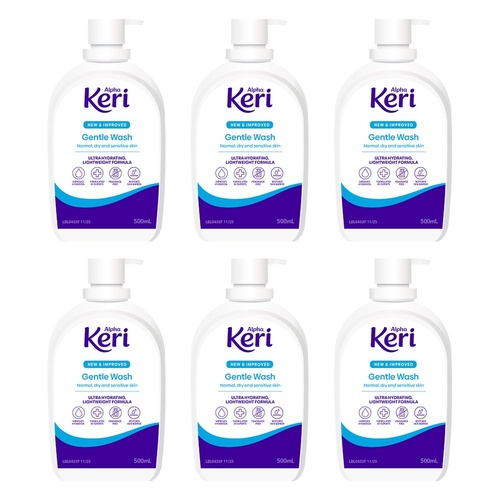 Alpha Keri Hydrating Gentle Wash 500mL Pack of 6