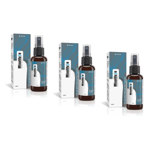 Mixolifuse Minoxidil Hair Treatment Booster 60mL Pack of 3