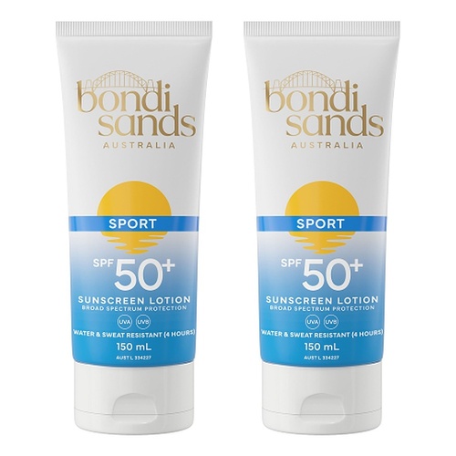 Bondi Sands Sport Sunscreen Lotion SPF50+ 150mL Pack of 2