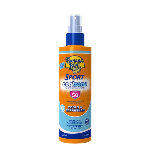 Banana Boat Sport CoolZone Sunscreen Spray SPF50 200mL