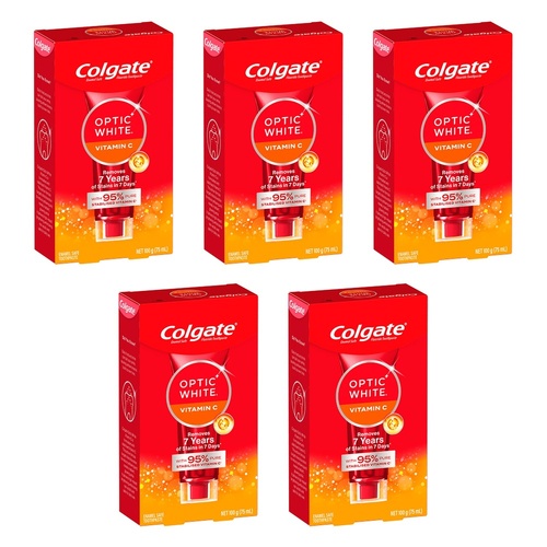 Colgate Optic White Vitamin C Toothpaste Pack of 5