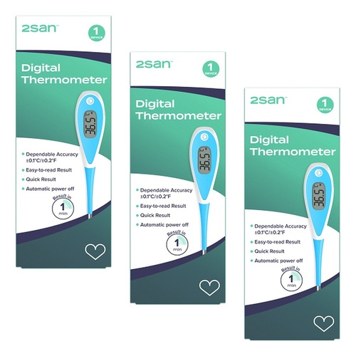 2San Digital Thermometer MT-801 Pack of 3