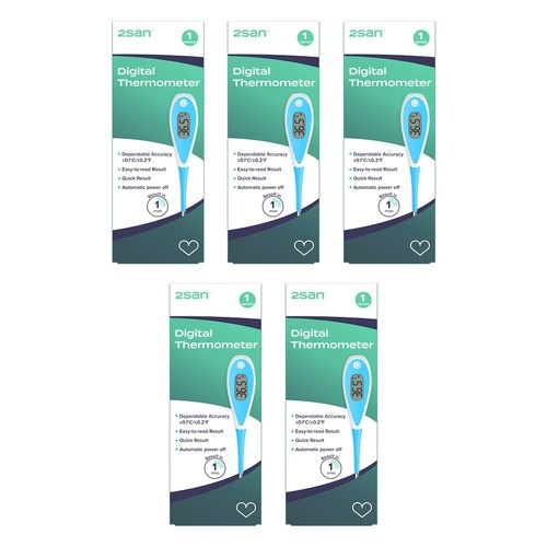 2San Digital Thermometer MT-801 Pack of 5
