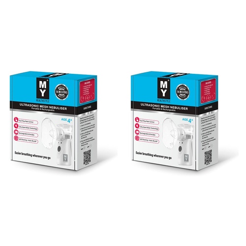 MY Ultrasonic Rechargeable Nebuliser Pack of 2