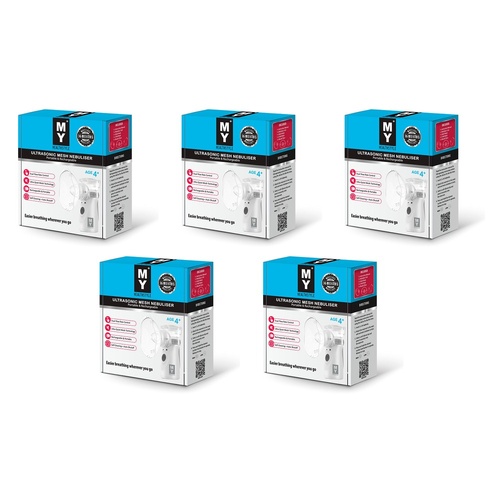 MY Ultrasonic Rechargeable Nebuliser Pack of 5