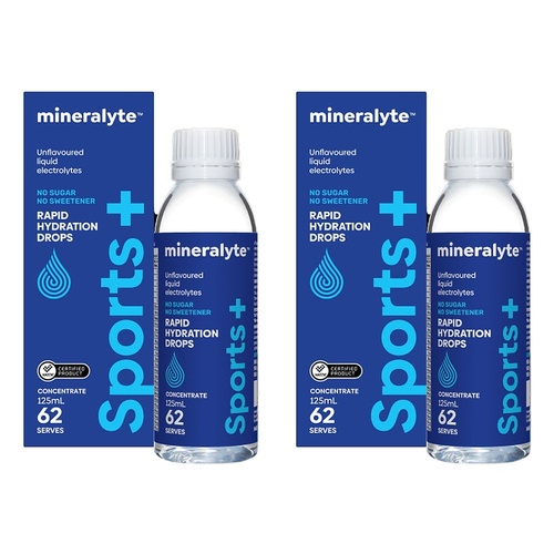 Mineralyte Sport+ Concentrate Drops 125mL Pack of 2