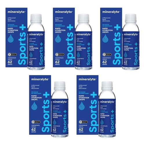Mineralyte Sport+ Concentrate Drops 125mL Pack of 5
