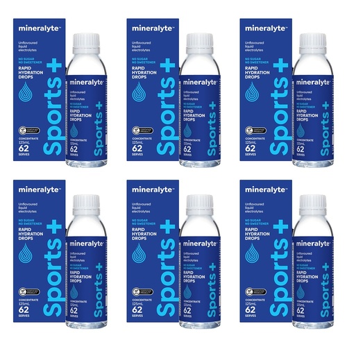 Mineralyte Sport+ Concentrate Drops 125mL Pack of 6