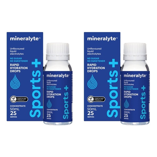Mineralyte Sport+ Concentrate Drops 50mL Pack of 2