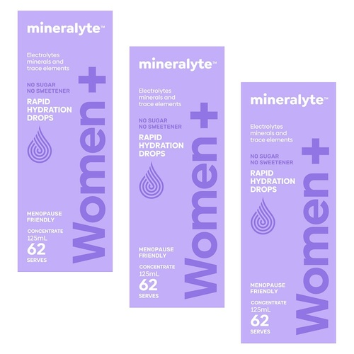 Mineralyte Women+ Concentrate Drops 125mL Pack of 3