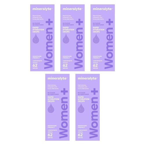 Mineralyte Women+ Concentrate Drops 125mL Pack of 5