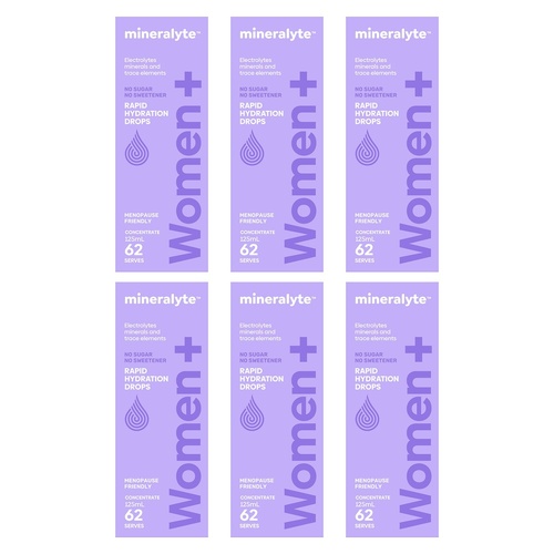 Mineralyte Women+ Concentrate Drops 125mL Pack of 6