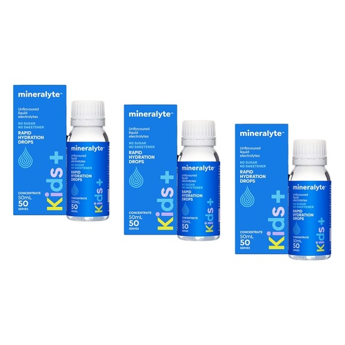 Mineralyte Kids+ Concentrate Drops 50mL Pack of 3
