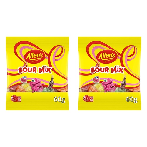 Allen's Sour Mix 60g x 12 Bundle of 2
